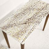 Set of 2 enamel tables, Sweden, 1970