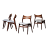 Set of 4 dining chairs ‘model 310’ by Erik Buch for Chr. Christensens Møbelfabrik, Danish design, 60