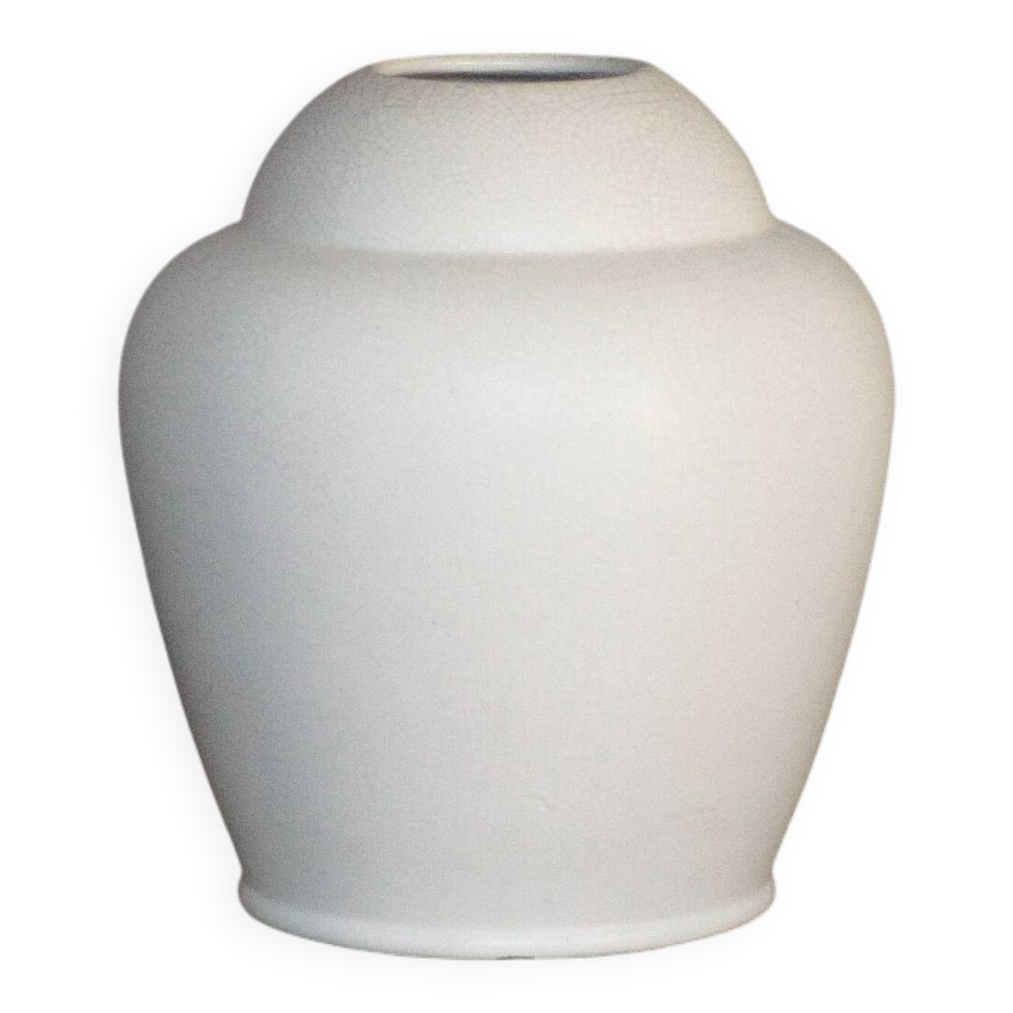 White earthenware vase by the French manufacturer Orchies.
