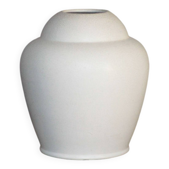White earthenware vase by the French manufacturer Orchies.