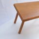 Stool/side table in 60s/70s style, oak, retro vintage
