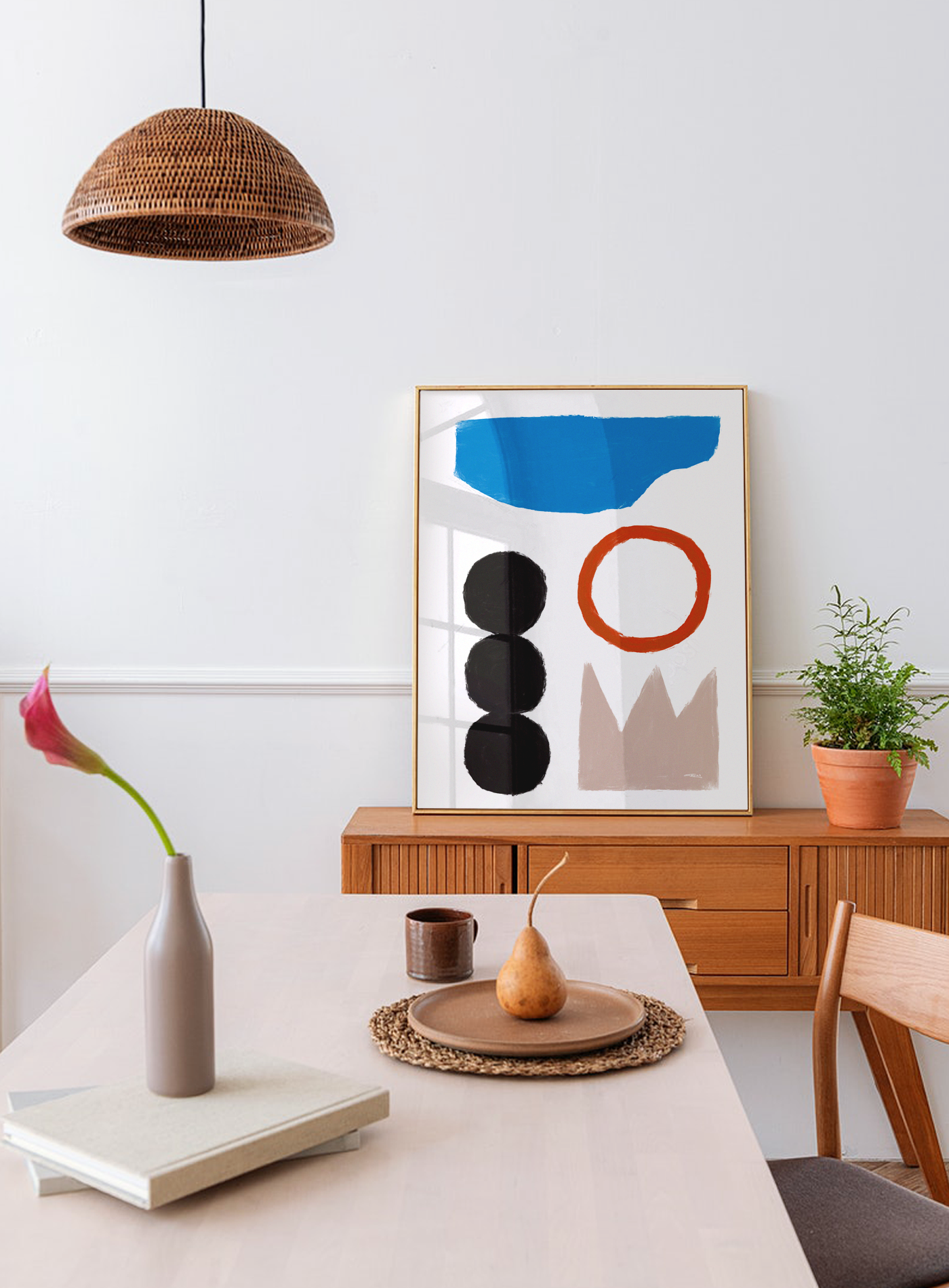 Wall poster colorful abstract shapes 50cm*70cm