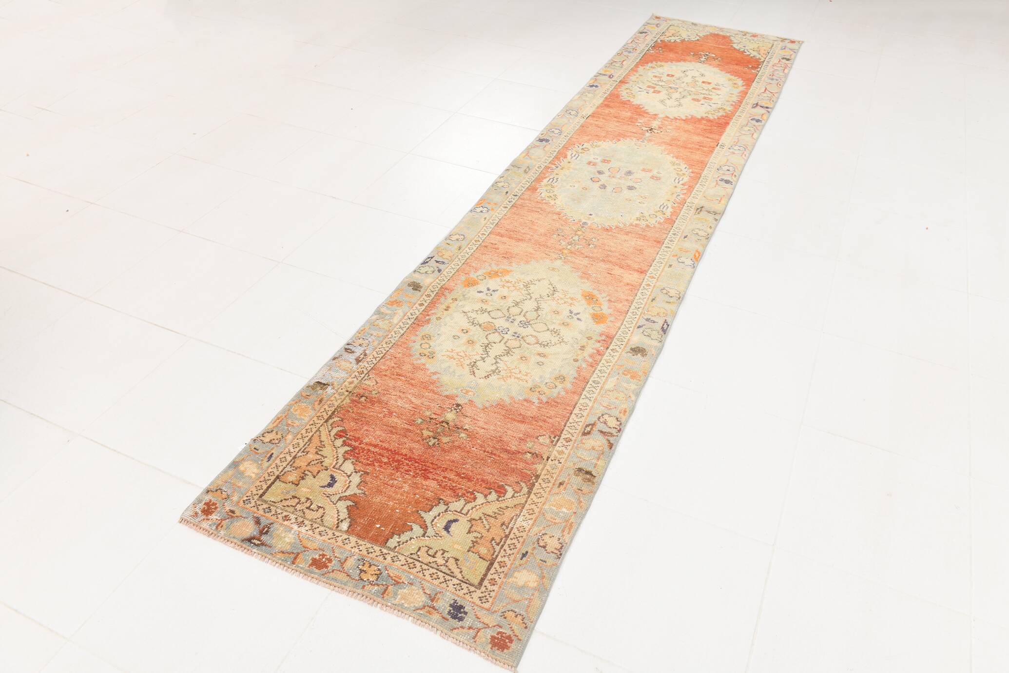 3x12 Rug For Hallway Red Persian Runner Rug, 81x368Cm