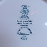 Lot of 5 flat plates stamped Luneville