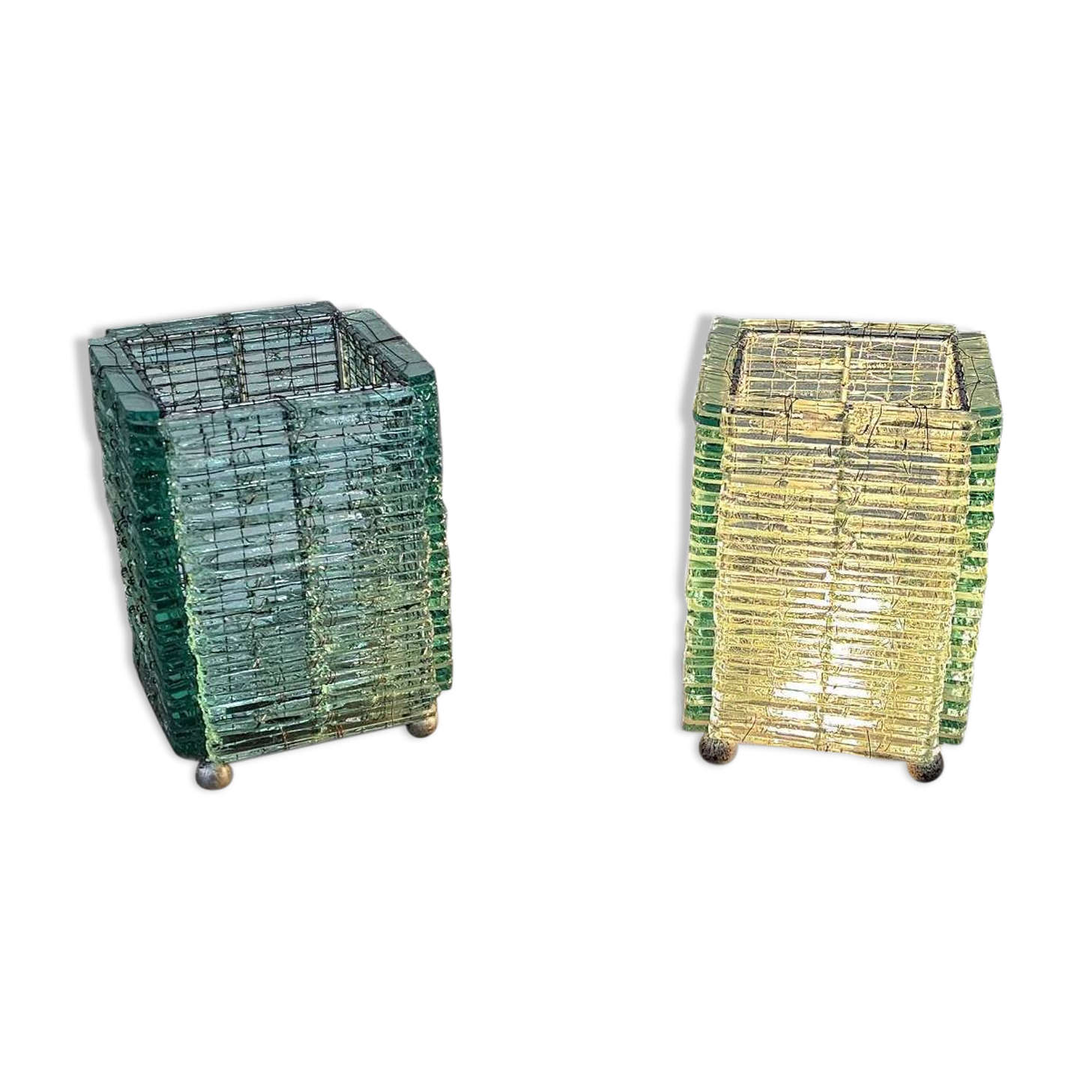 2 x table lamp / 1970s / Height 21