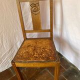 Art Deco leather chair