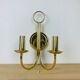 Brass wall lamp Hollywood Regency Je Fassung