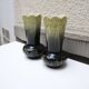 2 antique Art Nouveau ceramic vases by Gustave de Bruyn