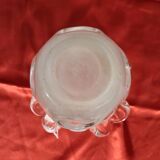 Art Nouveau style molded crystal vase