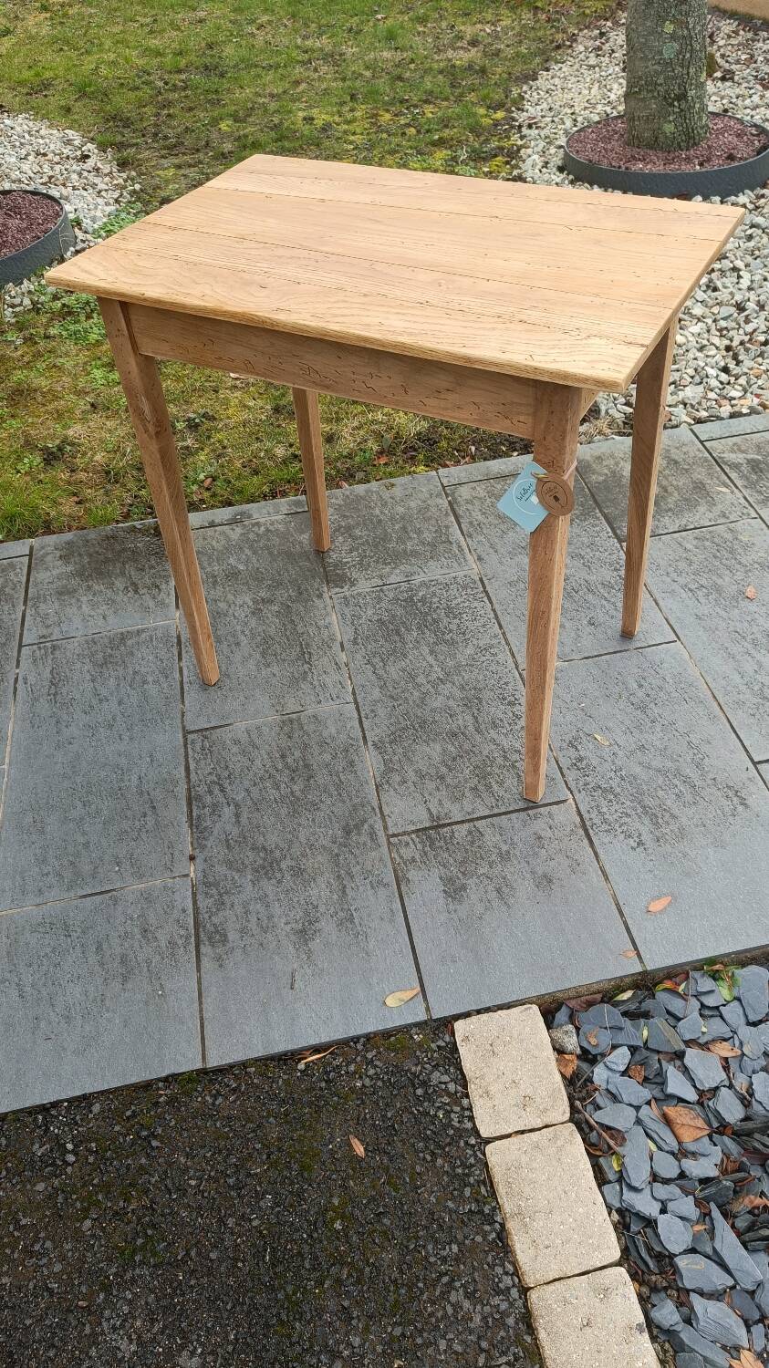 Old table made of raw wood