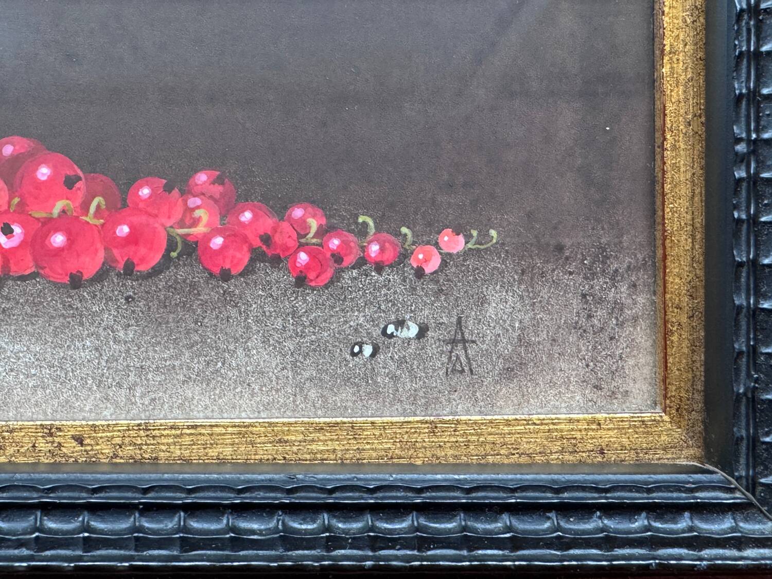 « Groseille » par André Doroguine - Gouache - École de St Petersbourg