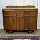 1950s English Art Deco oak sideboard