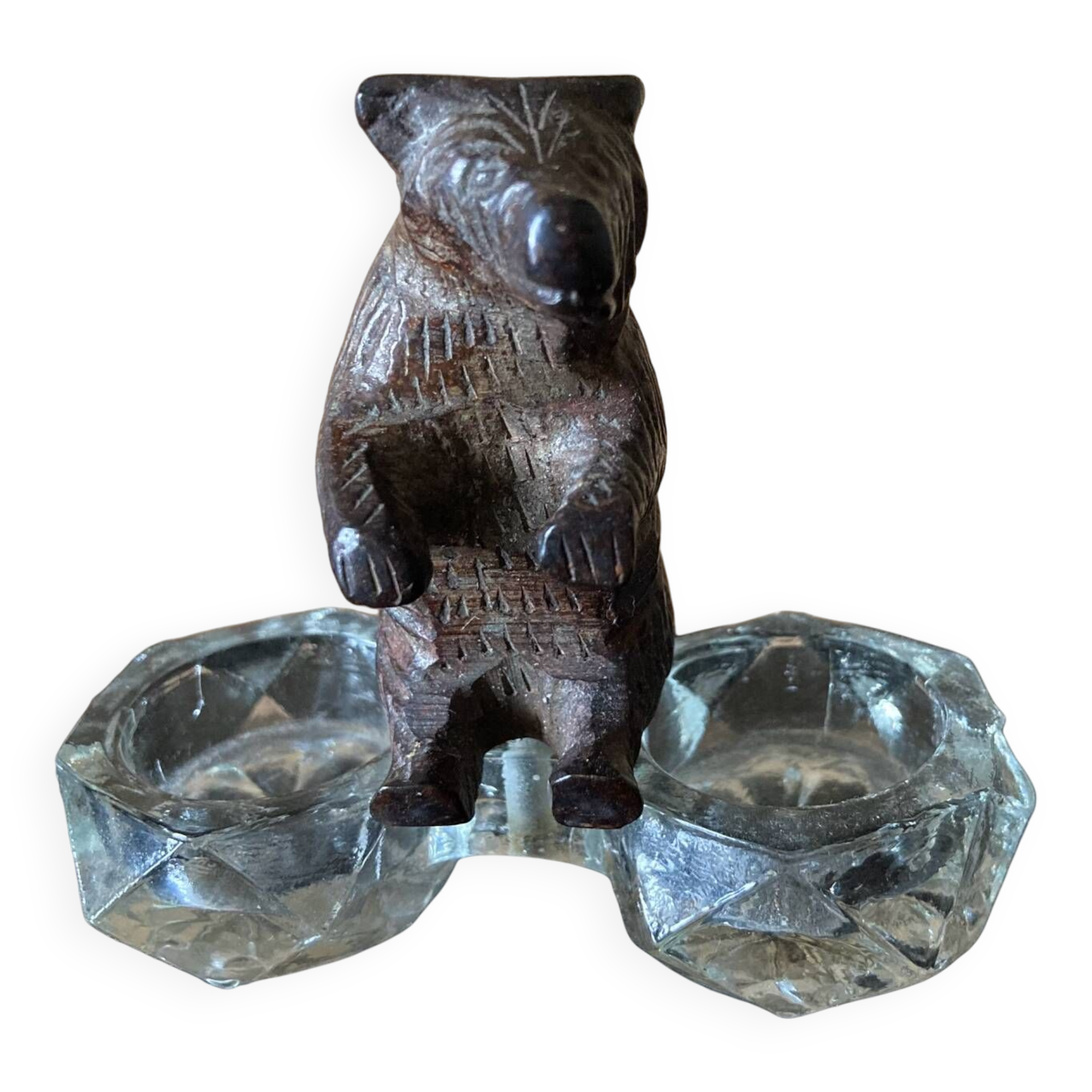 Salt and pepper little bear decoration