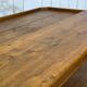 19th-century work table in English pine.