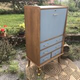Oak vintage secretary revamped