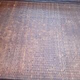 Coiffeuse en rotin avec son tabouret