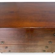 Commode en noyer burl art déco italien, années 1850.