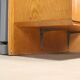 Vintage maple cabinet with drop-down front, Italian design, 1960s.