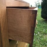 Solid oak chest of drawers