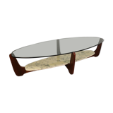 Vintage coffee table by Hugues Poignant 1960