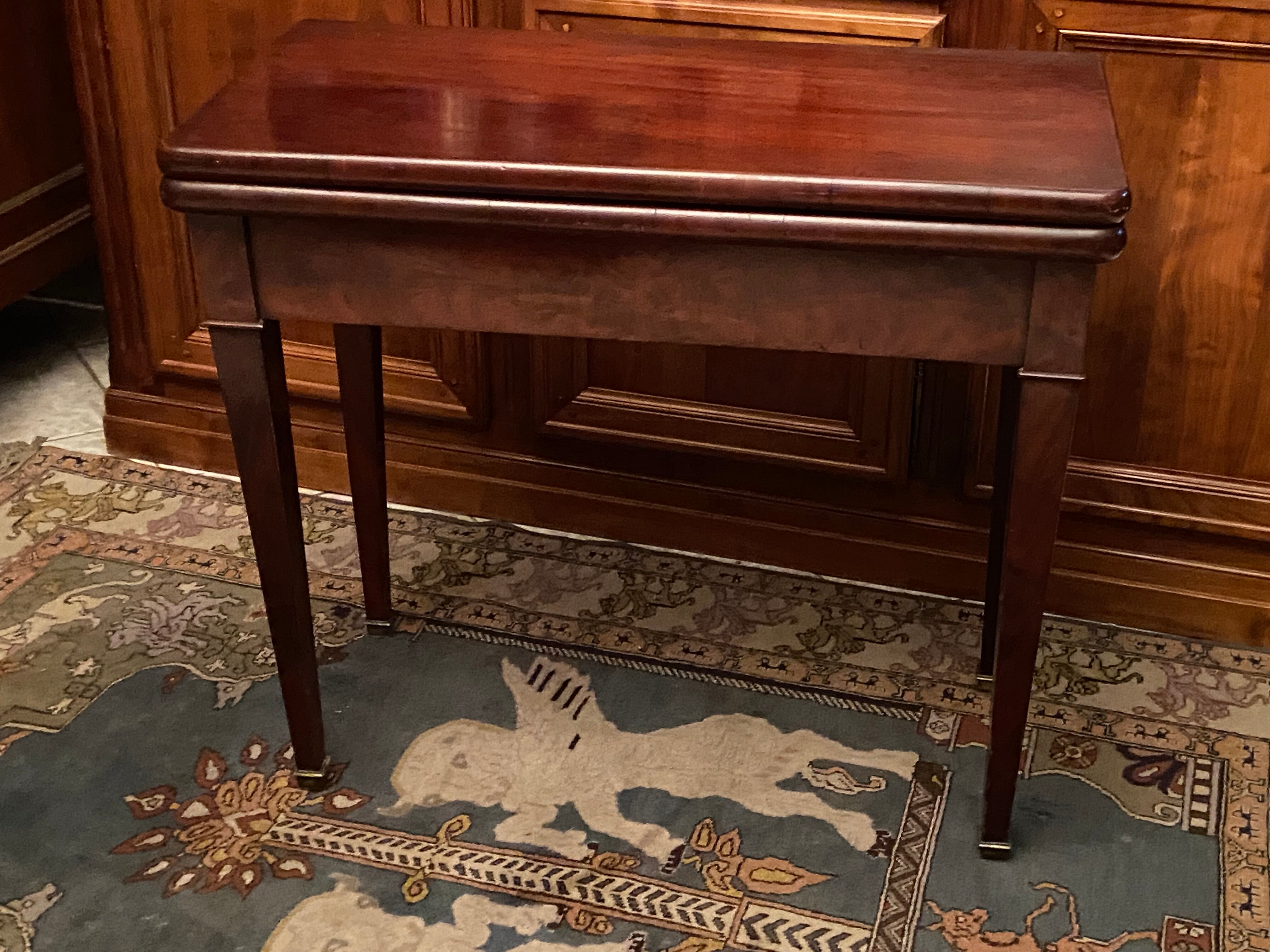 Game table board wallet sofa back mahogany console Napoleon III