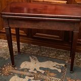 Game table board wallet sofa back mahogany console Napoleon III