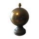 Brass and wood lamp foot