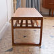 Geometric teak coffee table