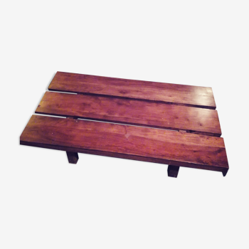 Solid teak coffee bass table