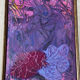 Abstract painting signed Bernard Ledain (1944-2024), mixed media on