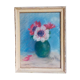 Pastel framed "The anemones" vintage