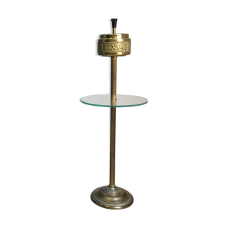 Ashtray vintage brass on foot