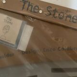 Postmodern cd shelf the stone by enzo calabrese for guzzini, italy - new