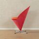 Cone chairs by Verner Panton for Gebrüder Nehl, original pink and orange upholstery, set of 2