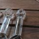 Set of 6 Antique Diamond Point Glass or Crystal Knife Rests