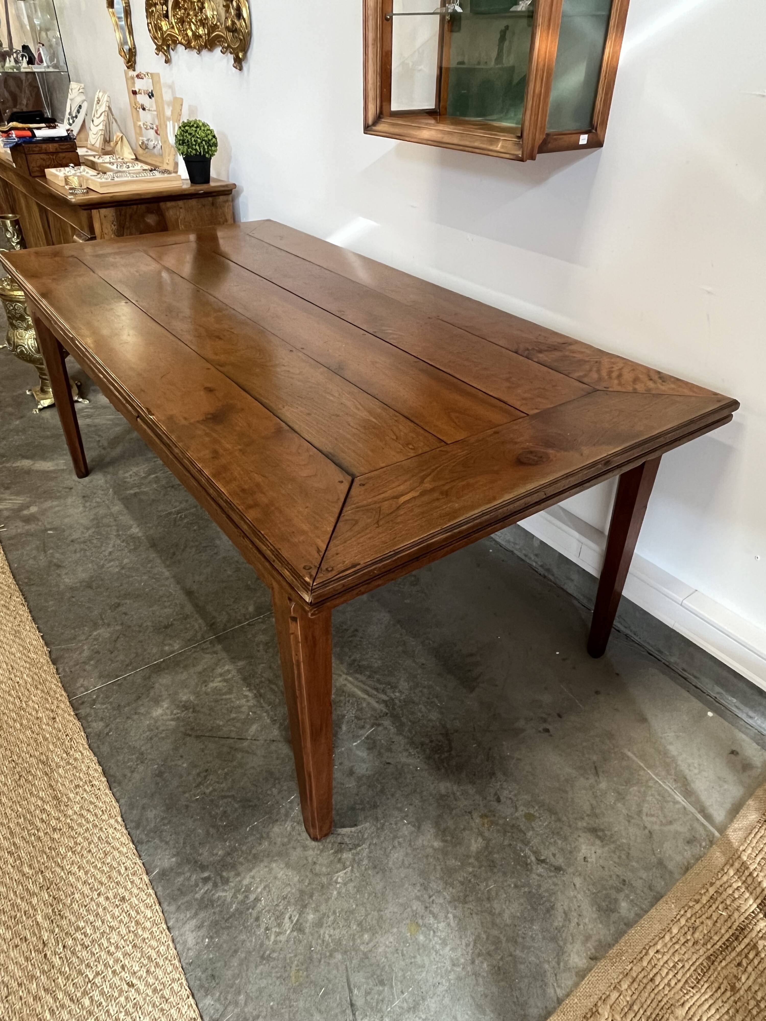 12-person farmhouse table, rustic solid wood 666001