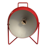 Table or wall lamp round in vintage red metal