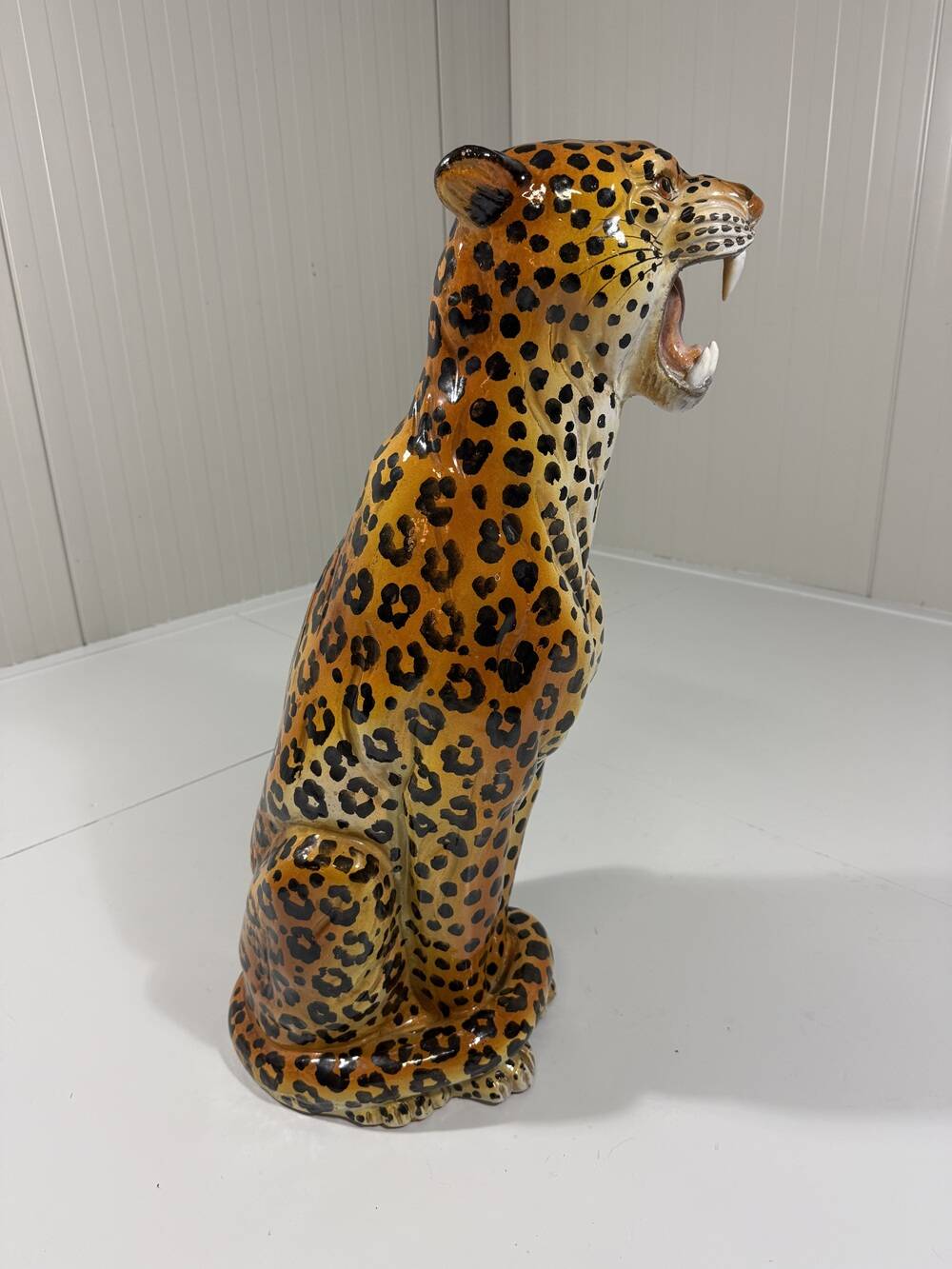 Large Italian ceramic leopard 1970’s