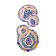 Duo of ceramic dishes from Fez in Morocco