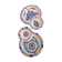 Duo of ceramic dishes from Fez in Morocco