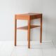 Scandinavian Vintage Teak Nightstand with Shelf