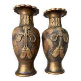 Pair of vintage Asian vases