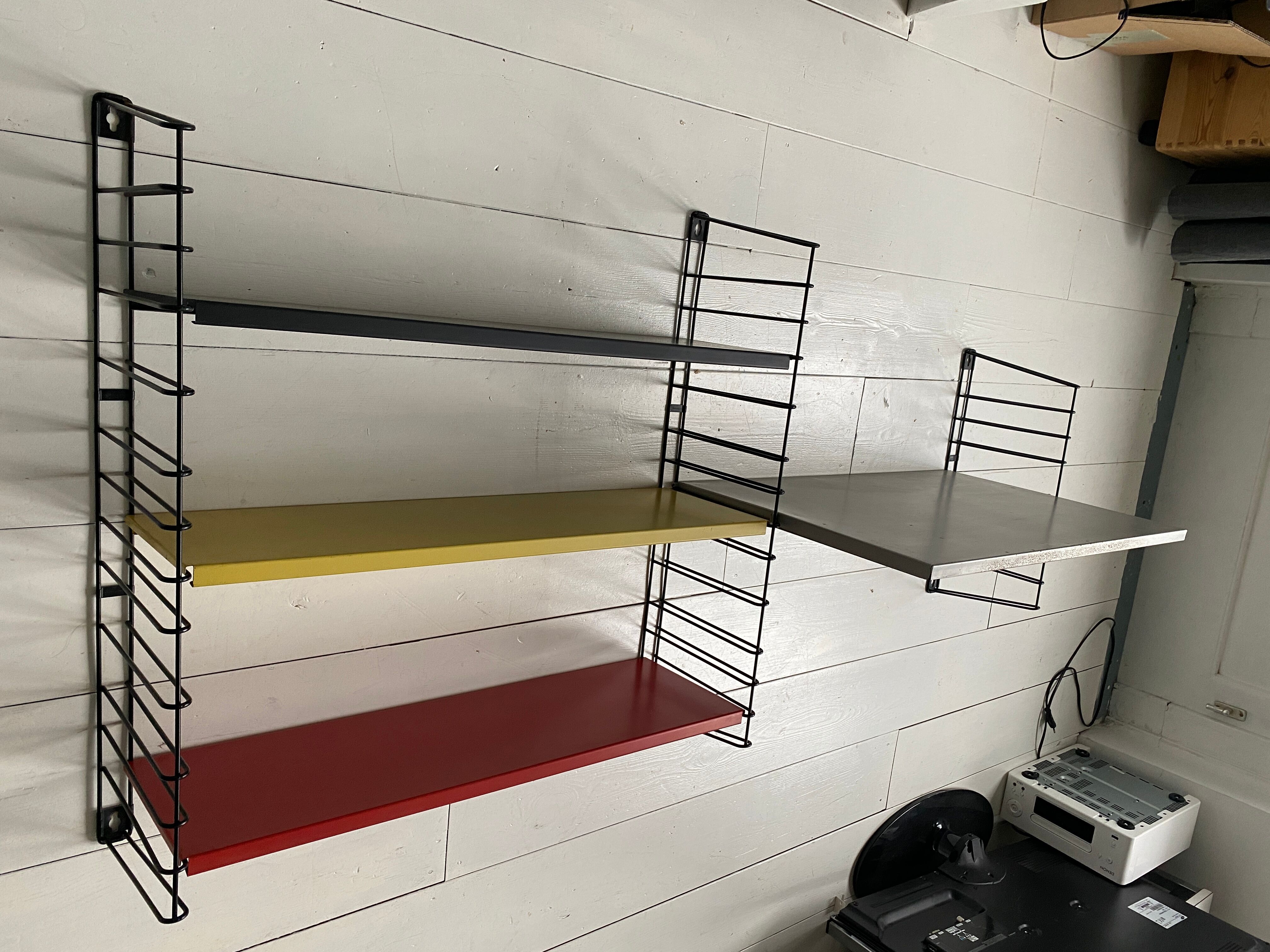 Tomado bookshelves with desk shelf A. Dekker 1960's