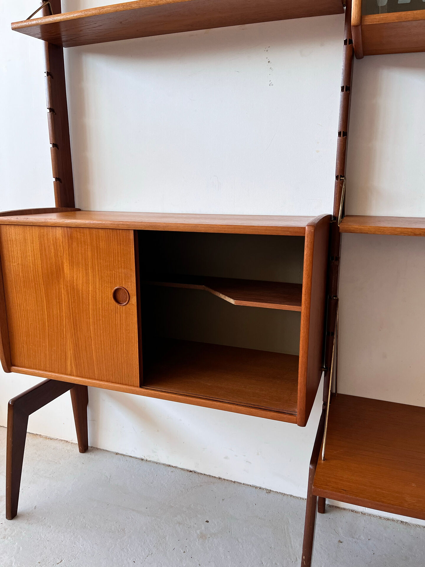 Teak Mid Century Modular Bookcase, 1960’s Norway