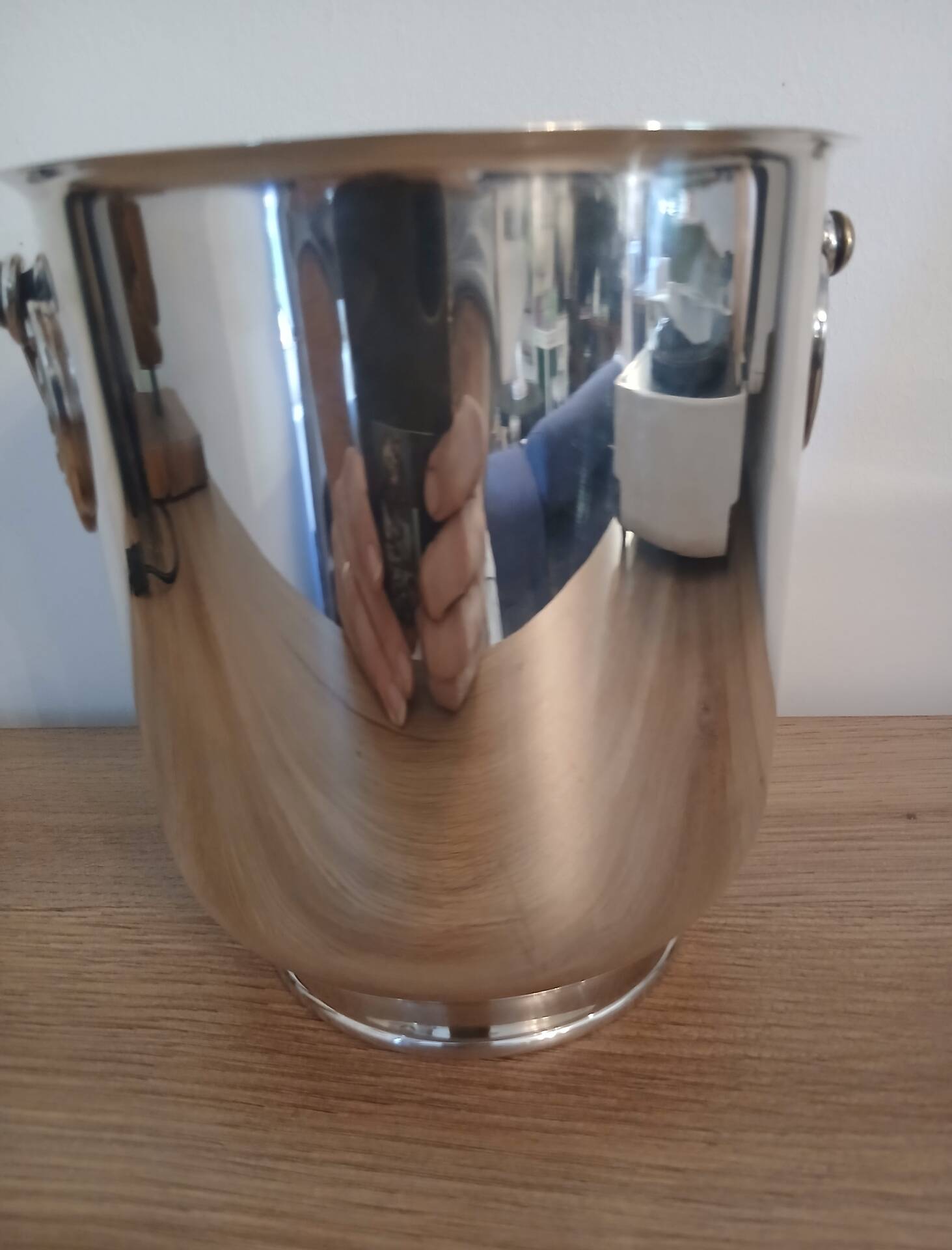 Christofle silver-plated metal ice bucket