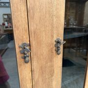 Oak display cabinet from the early 20th century.