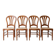 4 chaises en bois
