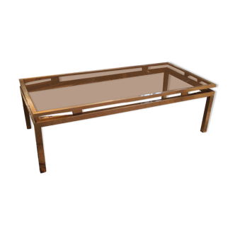 Tinted metal living coffee table