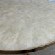 Capiz shell side table with a brass base by Vereinigte Werkstätten Munich, Germany, 1960s.