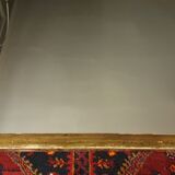 Large Louis Philippe mirror gilded with leaf. 137 x 99 cm.